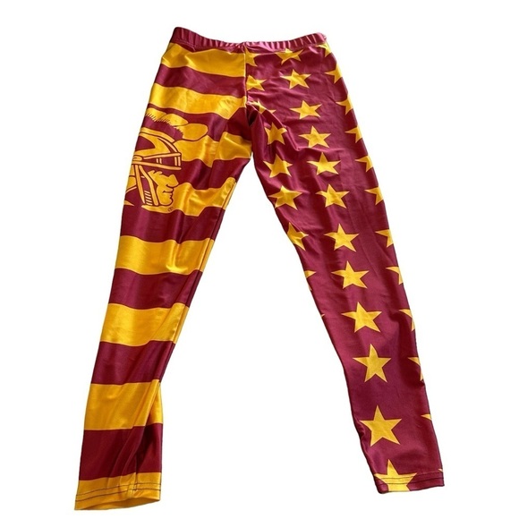 fan print Pants - Fan Print University of Southern California Trojans size large leggings
